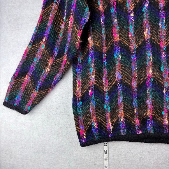 Vintage Carducci Tunic Sweater Womens' Small Oversized Mohair Blend 80's Party - Picture 14 of 15